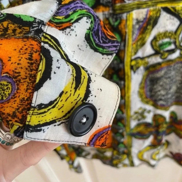 Platinum By Dorothy Schoelen Vintage 80s Button Down Top - Picture 7 of 8